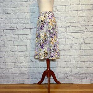 Cowgirls in Paris Floral Knee-Length Skirt